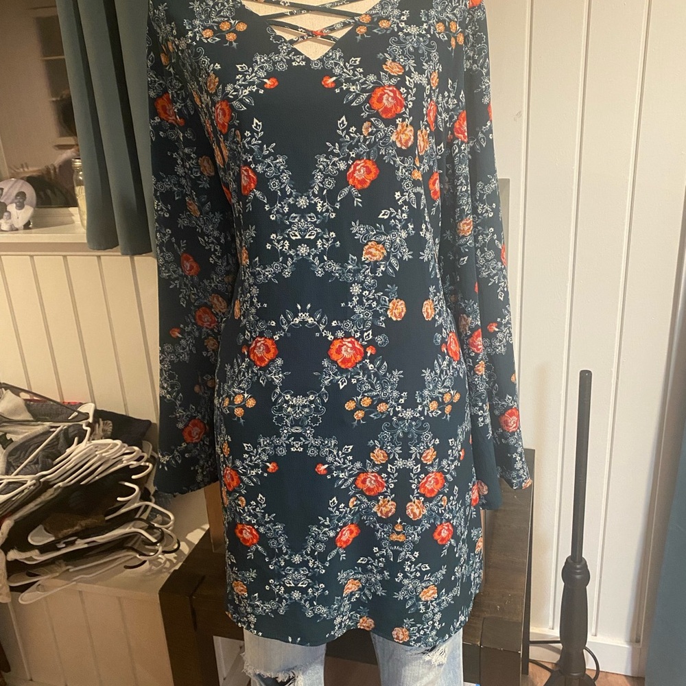 Floral Long Sleeve Dress